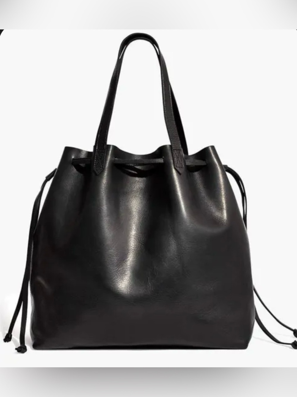Madewell Drawstring Transport Leather Shoulder Bag Medium